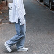 主推！港风休闲老爹宽松直筒男女牛仔裤X715NZ013P45控68，男装牛仔裤，星座715