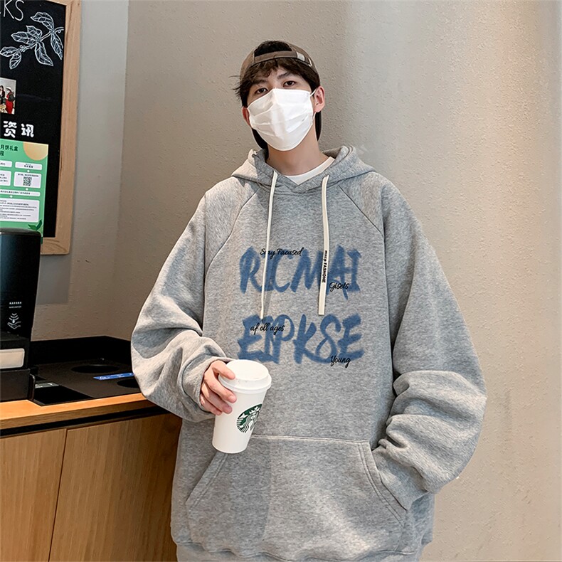 已注册港风重磅华棉得物抖音直播高品质宽松休闲连帽卫衣W5217P40,男装卫衣,电商C408(原B339-1)