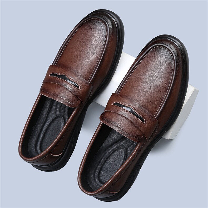 X4183-155豆豆鞋男士休闲乐福皮鞋2024新款潮懒人一脚蹬男鞋,男鞋休闲鞋,星座1407-3