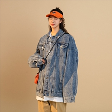 25新款抖音品质牛仔夹克中性风宽松韩版水洗外套N991/P98/148，男装夹克，星座202-3