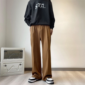 秋季新款垂感高级感西裤2023潮牌痞帅微喇休闲裤 K7370-P36图片