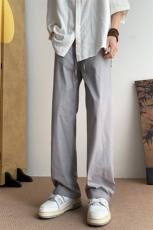 8XL-M特大码肌理感冰丝薄款休闲裤长裤男宽松百搭情侣裤K919P58，男装休闲裤，电商D206-1