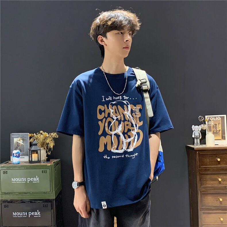 现货502-2-FT082-P38控58美式卡通印花短袖男2025新款夏季,男装T恤,星座502-2（原1014A）