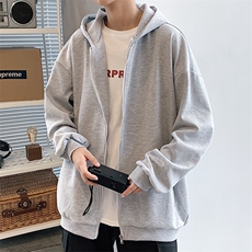 KS21198-P38加绒-P43连帽开衫卫衣男运动外套大码班服，男装卫衣，电商A040