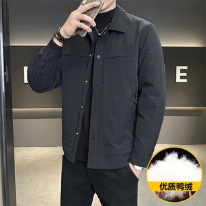 M018-P135 标50%男士冬季羽绒服时尚立领轻薄款鸭绒夹克潮流图片