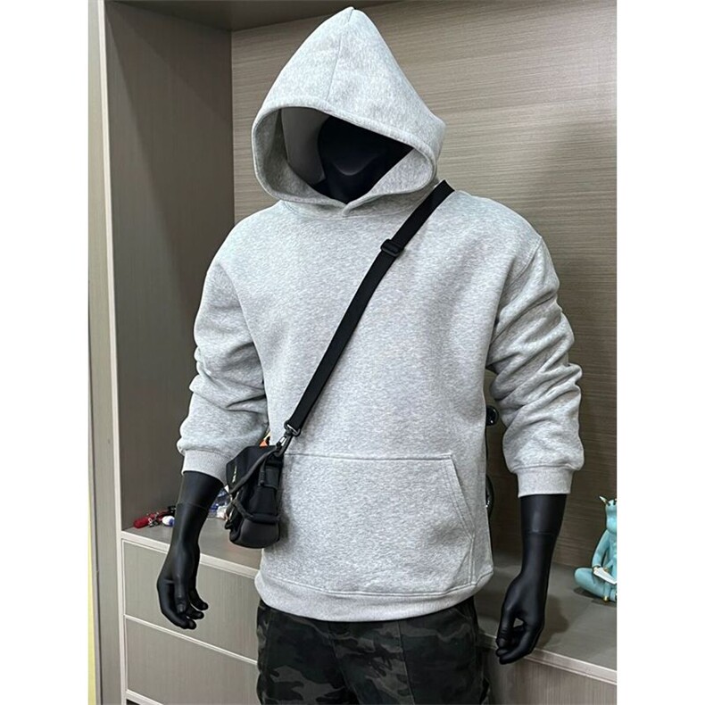 420克重磅套头连帽卫衣男加厚SY625P48加绒P55,男装卫衣,电商基地A086