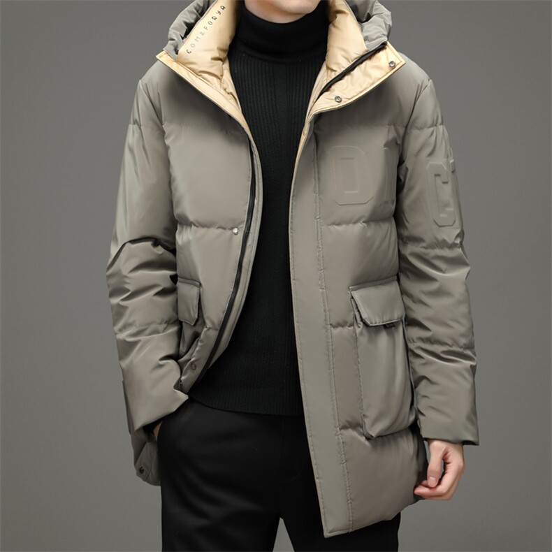 冬季新款羽绒服男中长款外套中年爸爸装保暖连帽MYYL-0016-P275图片