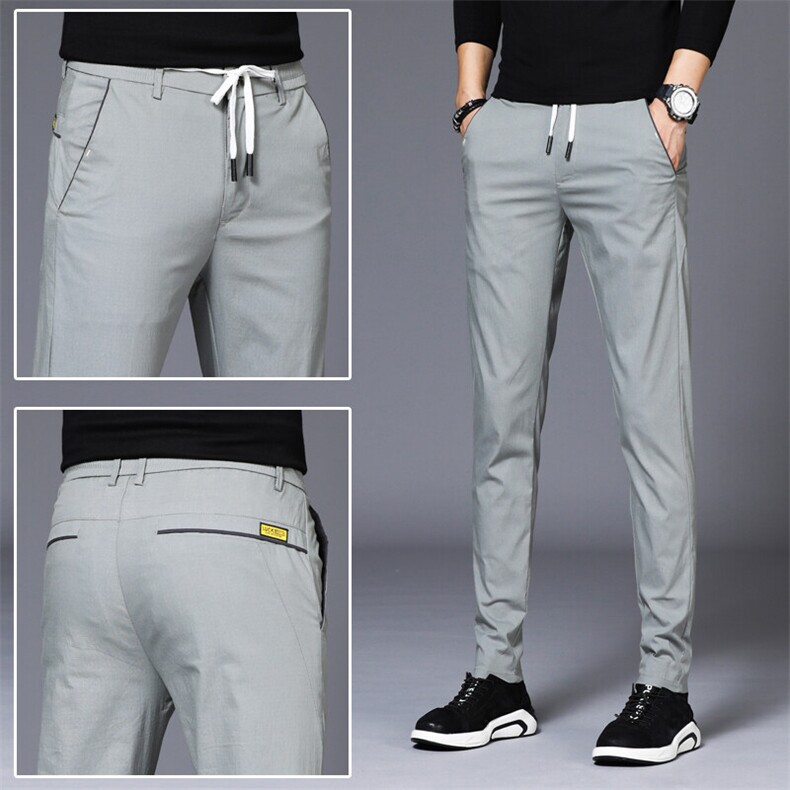 2026春夏季潮牌休闲裤子男青年帅气弹力修身长裤1915-p35现货款，男装休闲裤，星座224-1