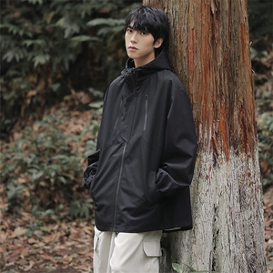 新款连帽冲锋衣夹克男山系户外潮流宽松休闲外套JK2307-P68图片