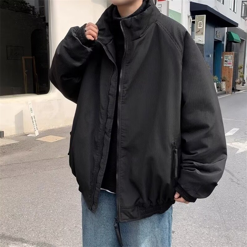 青少年日系棉衣复古立领加厚秋冬棉服男标准外穿潮春季长袖常规款,男装棉衣,星座1210-1