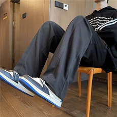 斜纹美棉vibe美式垂坠感拖地百搭休闲卫裤男-A061-LX70038-特P36，男装休闲裤，电商A061