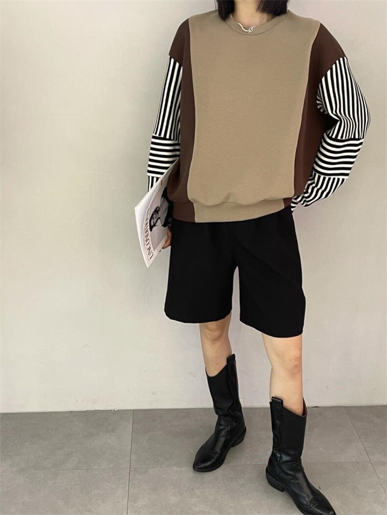 雷洛奇丽—拼接卫衣，女装卫衣/绒衫，雷洛奇丽