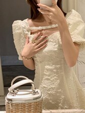 宫廷甜美定制款连衣裙，女装连衣裙，M.W 嫚维