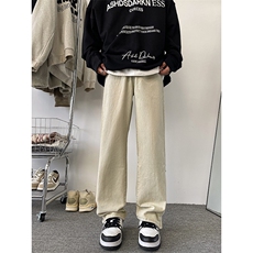 美式高街潮牌牛仔裤男2024春季新款水洗做旧直筒长裤K7633-P45，男装牛仔裤，星座512-3
