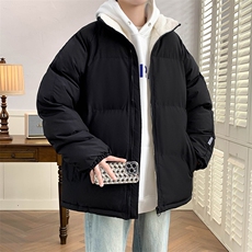 冬上新加棉加厚时尚棉服青少年潮港风立领棉衣外套男女8801-P65，男装棉衣，电商A441-1
