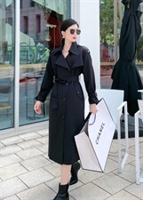 新款秋装，韩版风衣外套。，女装风衣，艾美欧歌