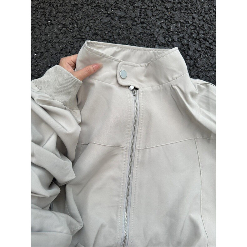 【有货】882CC-特P68 立领飞行员夹克男拉链设计感棒球服外套图片