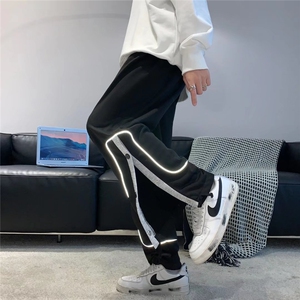 工装裤男春季潮牌痞帅直筒休闲裤排扣裤K230P33图片