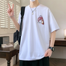 夏季男短袖t恤高品质多工艺发泡印大码T恤衫HF8349-P34，男装T恤，星座1206（原A206）