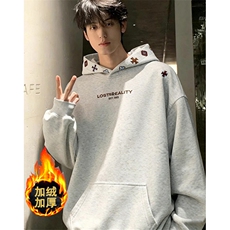 【004】黑色民族风刺绣卫衣男秋冬加绒外套连帽衫A079-W05-P41-46，男装民族服装，电商A079
