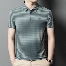 DW23207夏季新款男士条纹POLO衫短袖速干服P63，男装T恤，电商B360