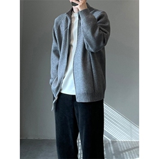 M03-P55男士毛衣潮流开衫外套冬季男装高端针织衫拉链休闲线衣，男装针织衫/毛衣，电商D310B