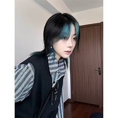 假两件工装长袖衬衫男生2024新款春秋日系条纹衬衣外套CY993-P64，男装衬衫，星座412-2