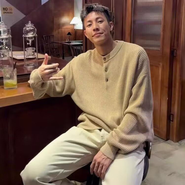 美式复古亨利领毛衣男秋冬季新款高级感软糯针织衫MY5818-P52,男装针织衫/毛衣,星座208-5