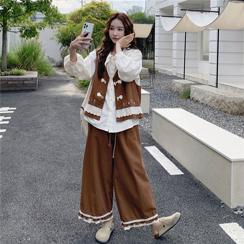 【档口有货】春装5569马甲两件套P165K248衬衫三件套P215K318,女装套装/套裙,2D112