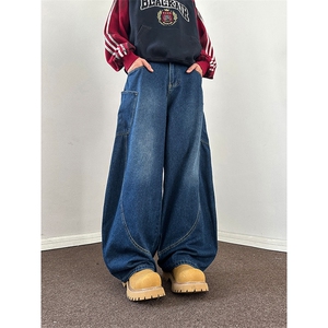 903-AK8013-特P-55   【S-3XL】 大弯刀牛仔裤！3图片