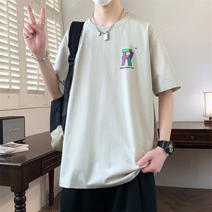 夏季男短袖t恤 高品质多工艺发泡印大码T恤衫HF8516-P34图片