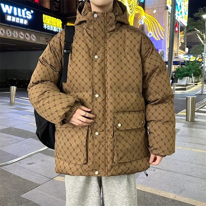 两面穿加厚棉衣男秋冬宽松潮流棉袄图片