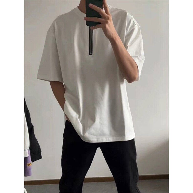 重磅美式复古t恤夏季潮牌cleanfit短袖男小众半袖WLDT066-P35,男装T恤,星座1008