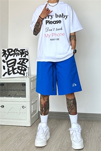 抖音品质多巴胺宽松短裤休闲沙滩裤B315-K23353-特p20控38无差价图片