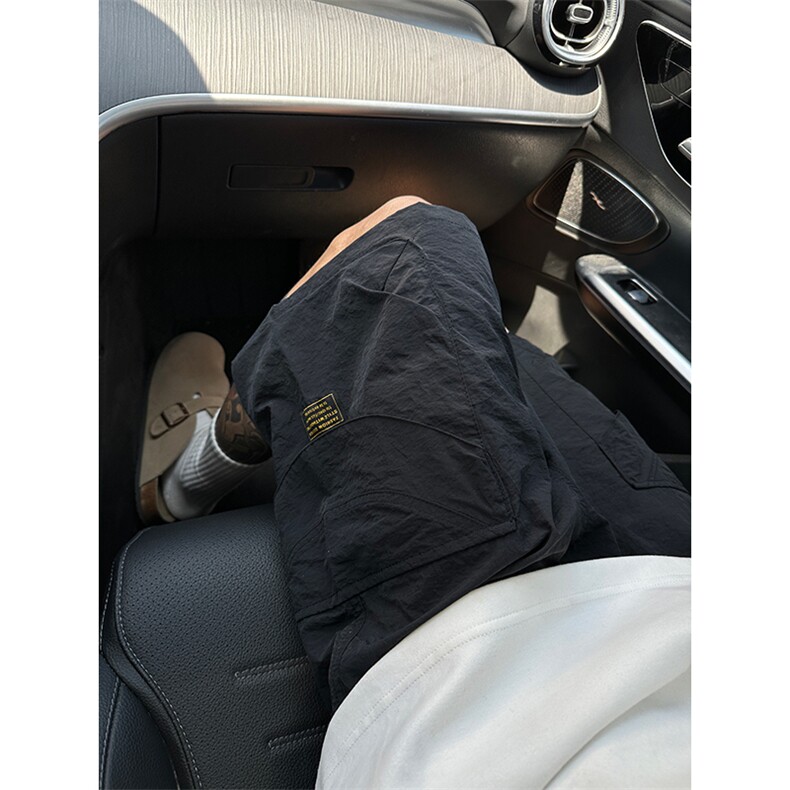 港风大码宽松工装裤短裤五分裤休闲裤A014-DY25061-P45控68,男装休闲裤,电商A014
