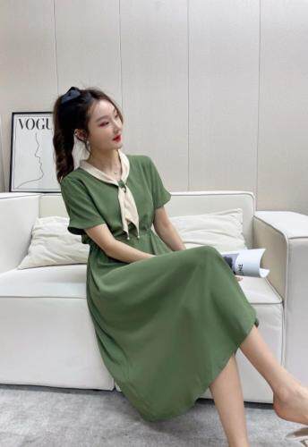 仿真丝连衣裙，两色四个码，女装连衣裙，VolcanicFlame丽璨