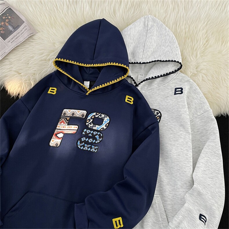 加绒加厚冬款男连帽卫衣字母图案刺绣拼色保暖夹克外套WY130P55,男装夹克,星座1013-1