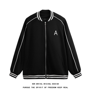 WY208/P75春装新款高品质不起球刺绣卫衣男立领棒球服潮外套图片