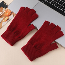 2025时尚百搭通勤简约休闲羊毛五指手套，手套，天盛羊绒