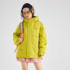 现货5W件冬季三防美式boxy解构连帽雪山冲锋衣棉衣男女棉服厚外套图片