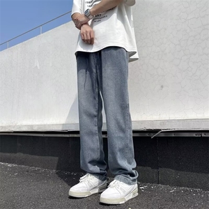 美式复古牛仔裤男秋季休闲裤子潮牌男生美式高街长裤AQ012-P45图片