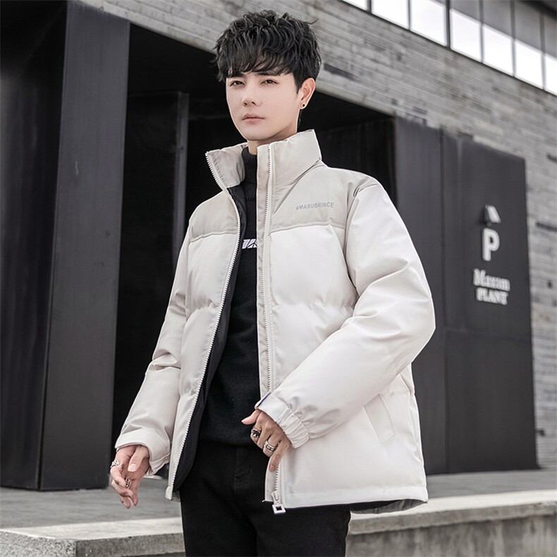 立领潮流皮棉衣男宽松冬季加厚休闲棉服字母棉袄A266-P01-P80,男装棉衣,电商A266