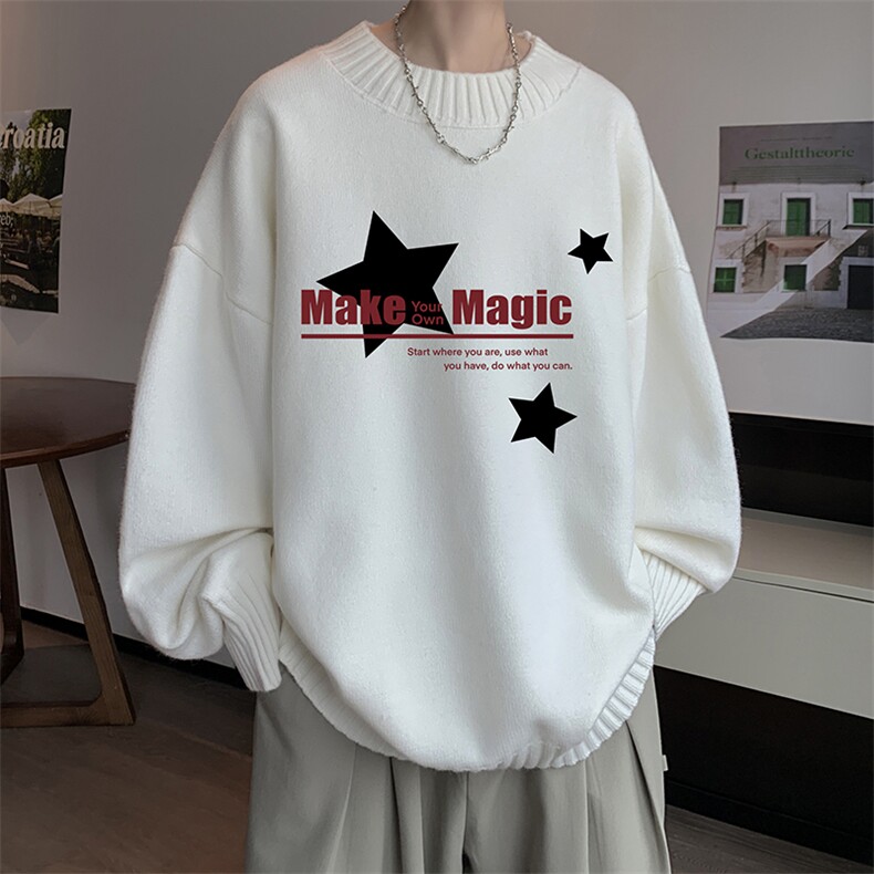 半高领毛衣男大码胖子针织衫毛线衣M18379-P45加绒款-P65，男装针织衫/毛衣，电商A040