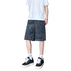 现货得物夏季蛇纹迷彩五分工装牛仔短裤男女K5918-特P35控59，男装牛仔裤，星座205