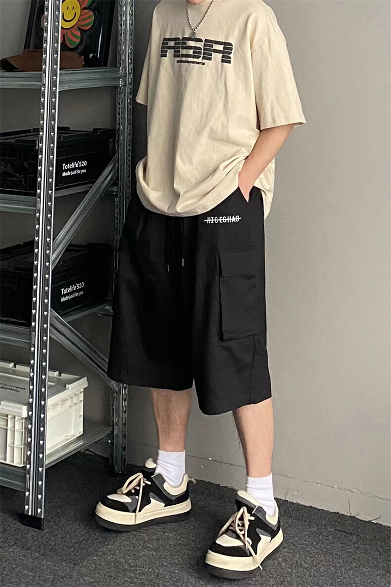 【现货主推款】夏季工装七分裤男短裤阔腿裤休闲裤DK108-P45控58,男装牛仔裤,星座810(原QT5070)