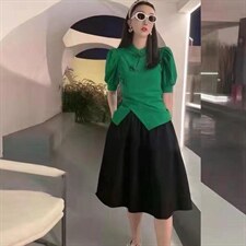 风盘扣短袖，其它，斐媞梦