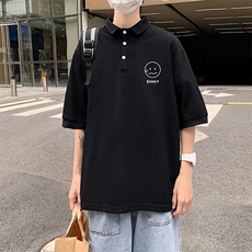 PL57072-P35翻领短袖polo衫男大码胖子半袖t恤男有领保罗衫模特，男装Polo衫，电商A040