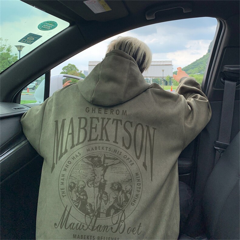 B359-WY1017特P48限价78重磅美式数码印花非烫画男女连帽卫衣，男装卫衣，电商B359