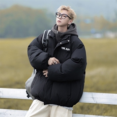 2023美式高街假两件加厚棉衣冬季新款潮牌棉服外套男W7977-P85，男装棉衣，星座512-4