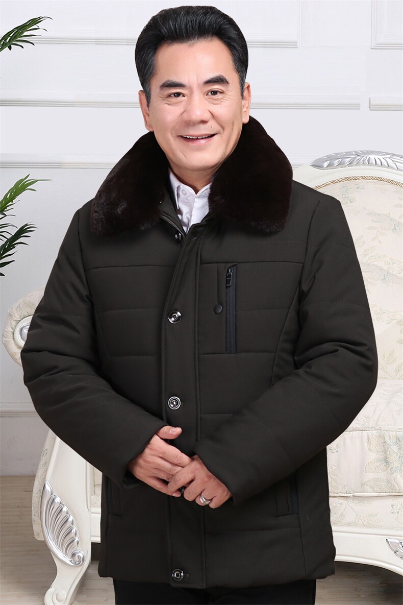大款长年有货！8803中老年棉袄男爸爸棉衣加绒加厚棉袄父亲外套,男装棉衣,星座1216（原钱塘722）